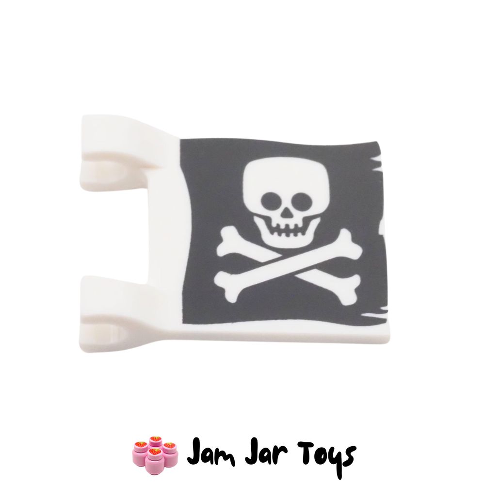 LEGO Jolly Roger, Skull and Crossbones Flag 2 x 2 Square