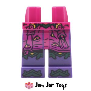 LEGO® 100-Eyed-Demon Dark Purple Legs Magenta Robes, Green Trim. L275