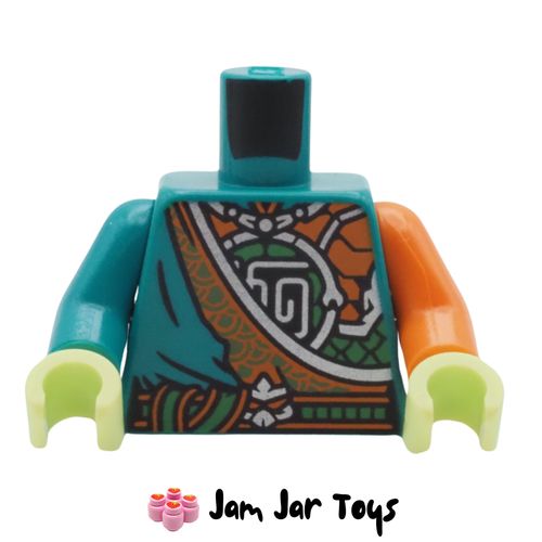 LEGO Dark Turquoise Nine Headed Demon Torso,