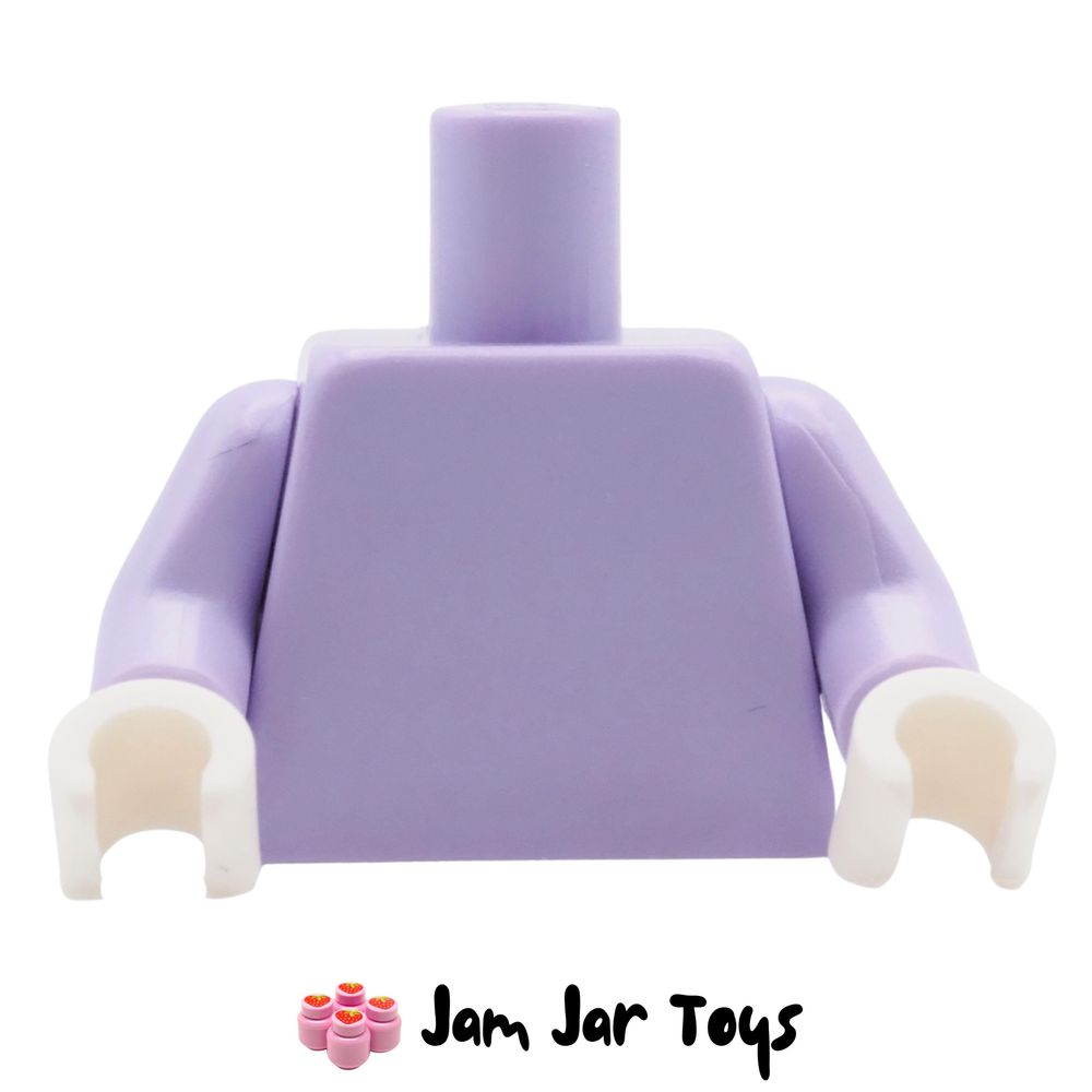 LEGO Lavender Torso and Arms, White Hands