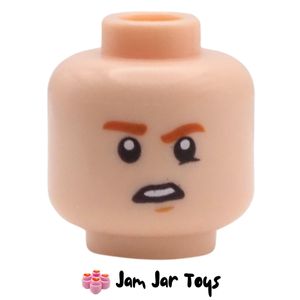 LEGO Ron Weasley Light Nougat Head, Confused, Raised Eyebrow