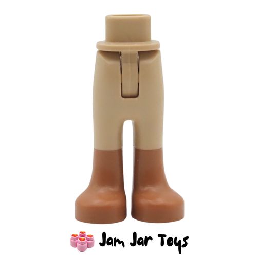 LEGO Tan Minidoll Trousers, Medium Nougat Boots.