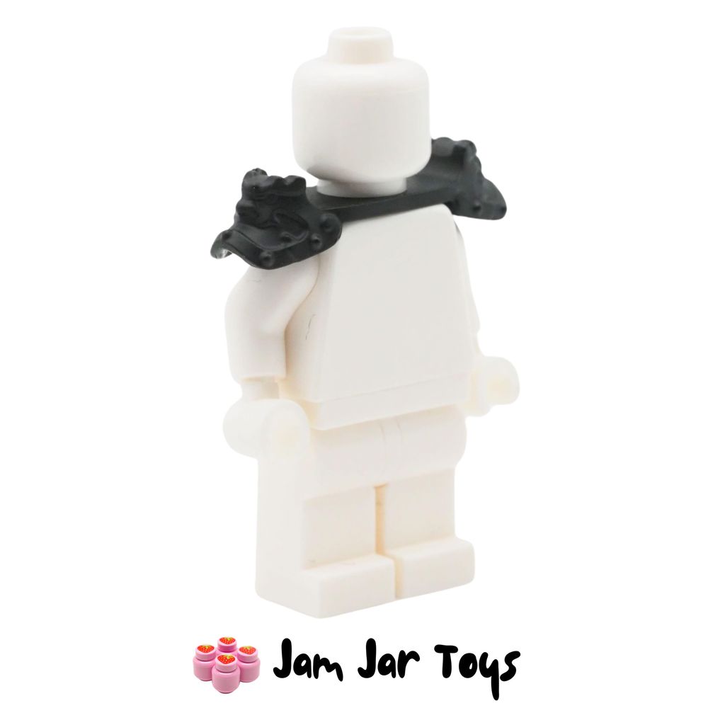 LEGO Black Armour Shoulder Guards, Dragon Faces.