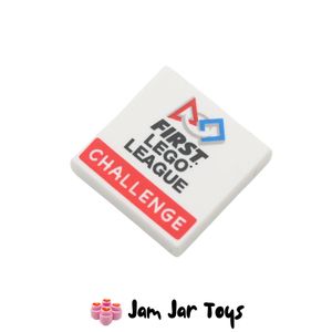 LEGO® White First Lego League Challenge 2 x 2 Tile. PT189