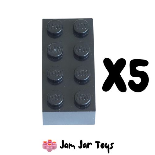 LEGO Five Black Bricks 2 x 4