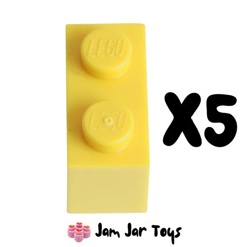 LEGO Five Yellow Bricks 1 x 2 BK41