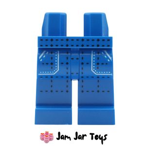 LEGO® Blue Denim Legs with Dark Blue Stitches & Aqua Pockets – Minifigure Legs – 10353-1 Williams Racing FW14B L315