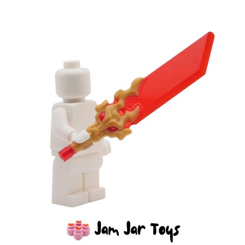 LEGO Fantasy Weapon – Pearl Gold & Red Sword