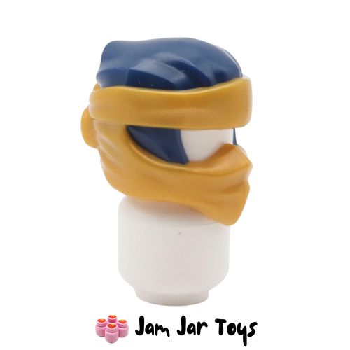 LEGO Dark Blue Wrap with Pearl Gold Mask & Short Back Knot