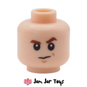 LEGO Light Nougat Draco Malfoy Head, Suspicious