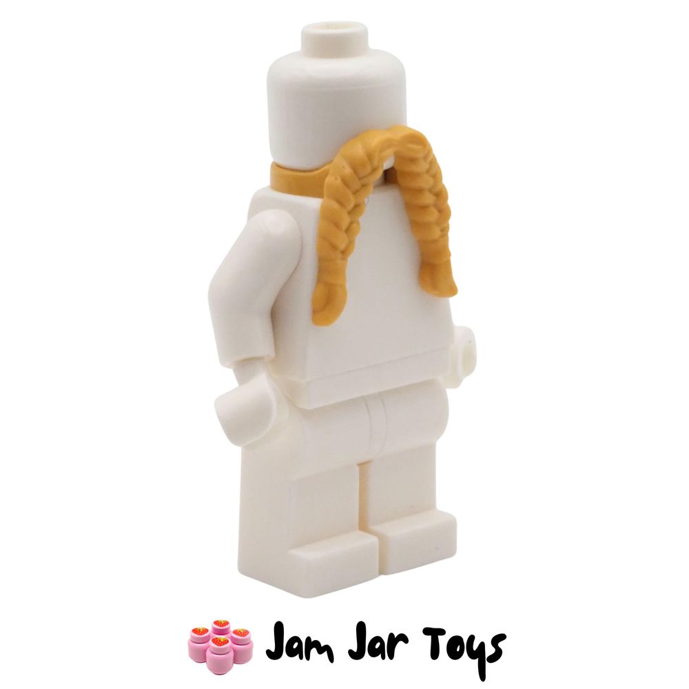 LEGO Yellow Ochre Long Braided Moustache