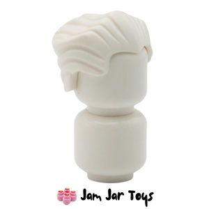 LEGO White Hair Swept Back, Widow's Peak