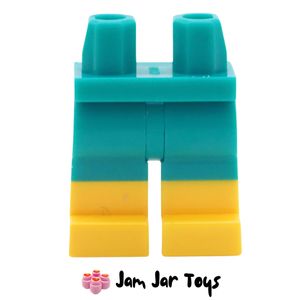 LEGO® Dark Turquoise Legs and Yellow Boots Pattern L344