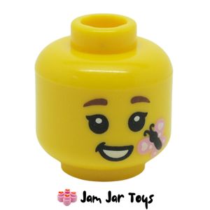 LEGO® Butterfly Girl Head Dual Sided Pattern FH11