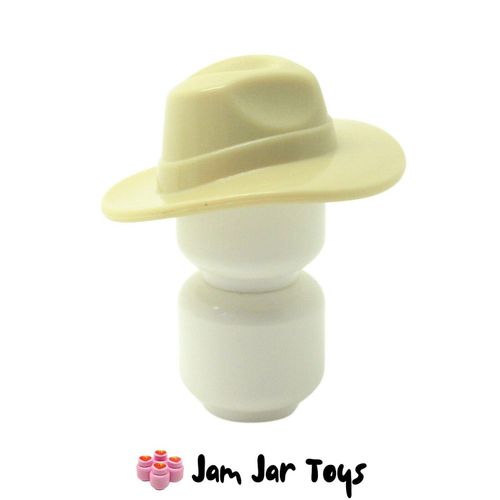 LEGO Fedora Hat Tan With Wide Brim