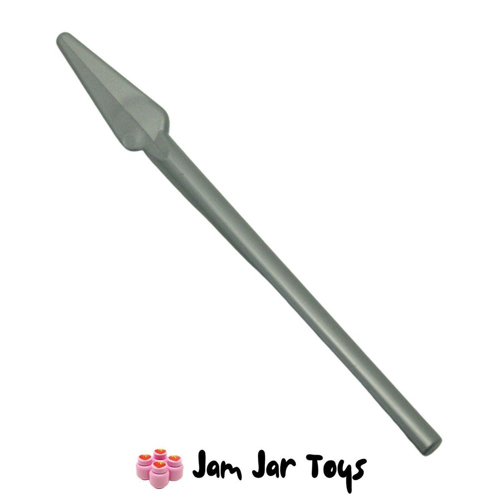LEGO Knight Pike Spear Round End Flat Silver