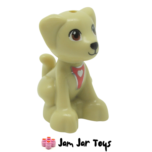 LEGO Dog Puppy Silver Heart