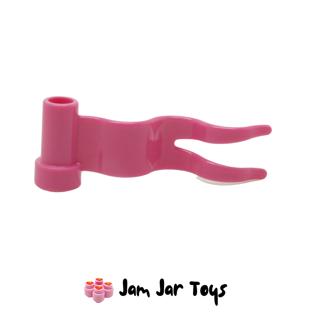 LEGO Dark Pink Flag Wave Right Streamer