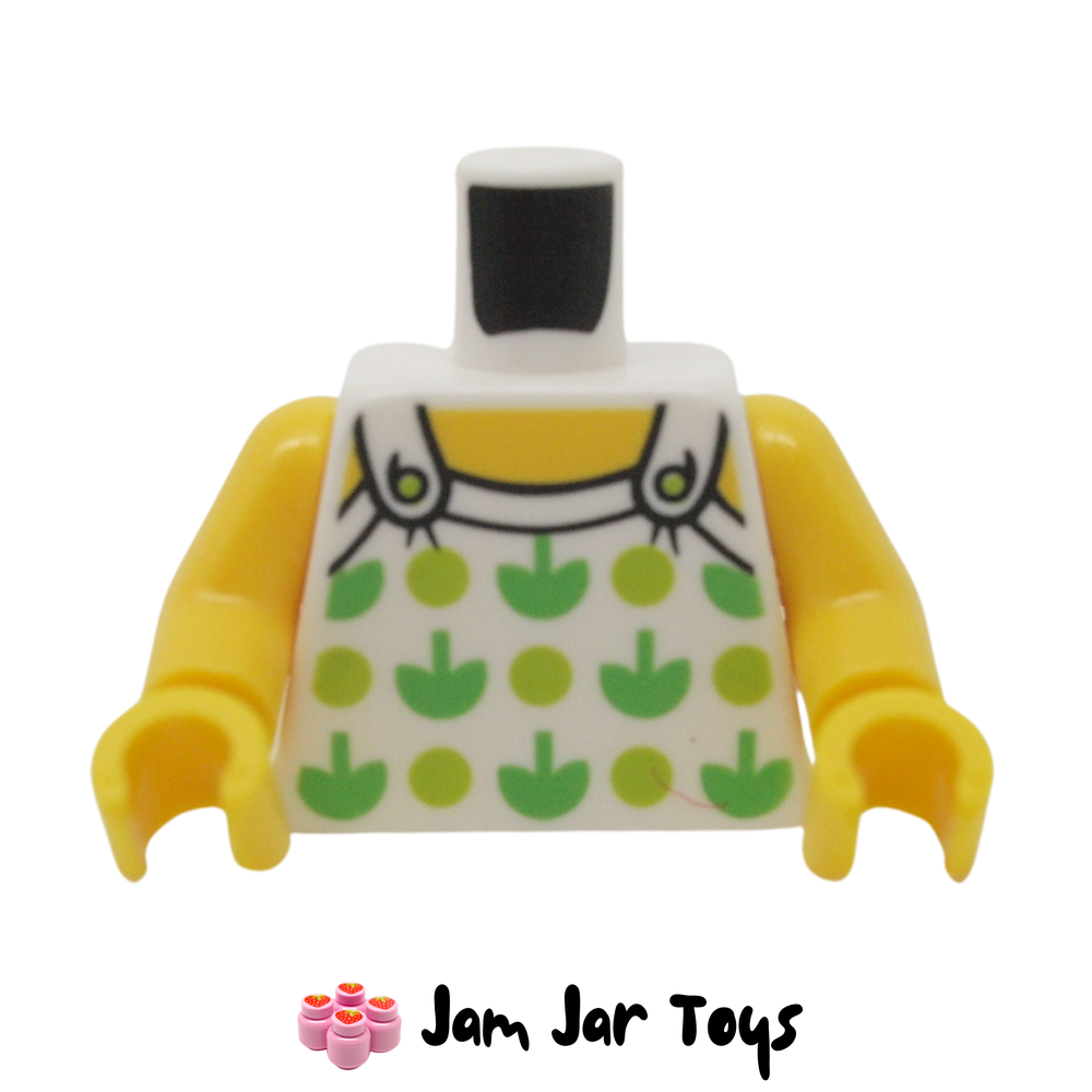 LEGO Torso Halter Top with Green Apples and Lime Spots