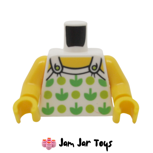 LEGO Torso Halter Top with Green Apples and Lime Spots