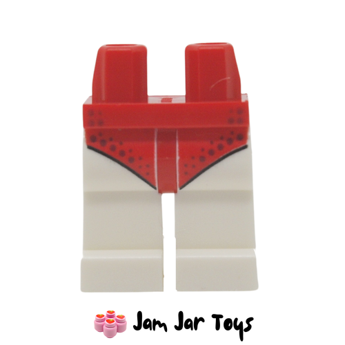 LEGO Red Hips White Legs Red Swimming Trunks
