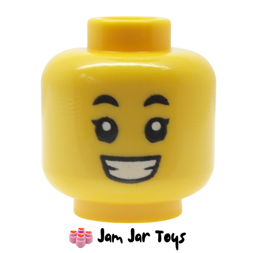 LEGO Girl's Head Dual Sided, Eyebrows, and Smile with Teeth