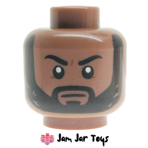 LEGO® Master Karl Mordo Dual Sided Head, Beard, Neutral / Smile FH187