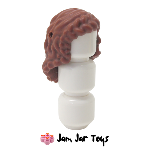 LEGO Olivia Reddish Brown Hair Long Wavy with Side French Braid
