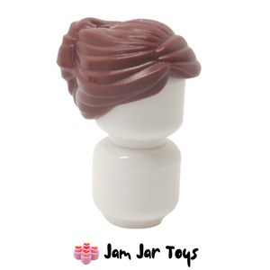 LEGO® Reddish Brown Hair Swept Back Into Bun H250