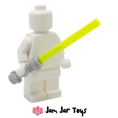LEGO Star Wars Lightsaber With Light Bluish Grey Hilt and Trans Neon Green Wand
