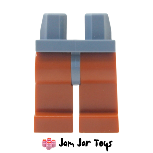 LEGO Dark Orange Legs and Sand Blue Hips.