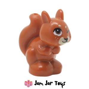 LEGO® Dark Orange Animal, Squirrel with Brown Eyes, Winking P113