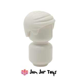 LEGO® White Smooth Hair Combed Sideways FPH49
