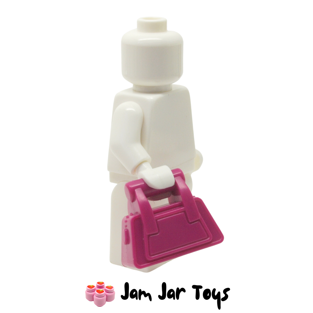 LEGO Magenta Bag / Handbag / Purse Angular, Zipper.