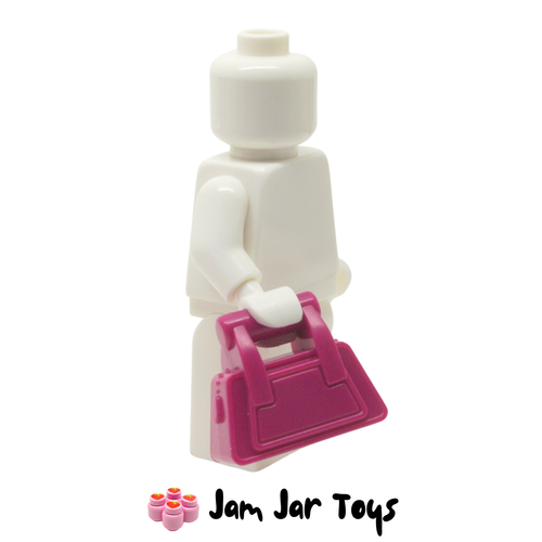 LEGO Magenta Bag / Handbag / Purse Angular, Zipper.