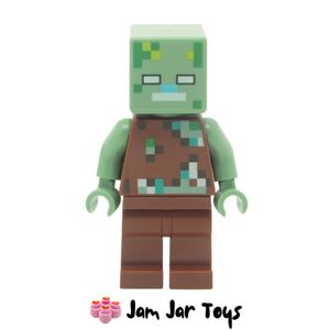 LEGO Minecraft Drowned Zombie Mini Figure