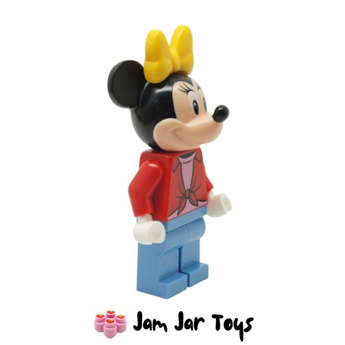 LEGO Minnie Mouse Disney Mini Figure - Red Open Shirt Side View