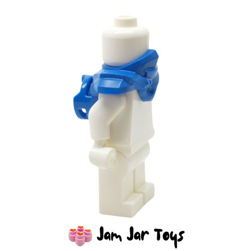 LEGO Blue Shoulder Guard with Hood and Katana Holder. Side View