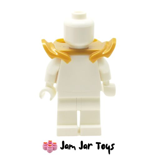 LEGO Pearl Gold Armour, Neckwear, Shoulder Guards, 2 Pin Holes