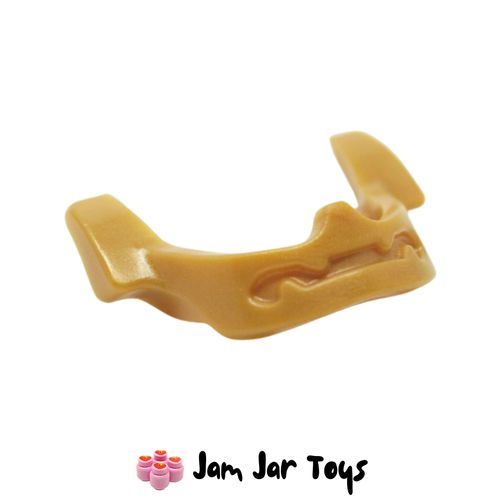 LEGO Pearl Gold Visor / Chin Guard.
