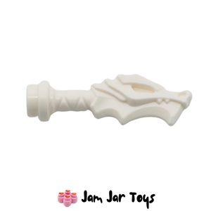 LEGO® White Sword Hilt with Dragon Head. W139