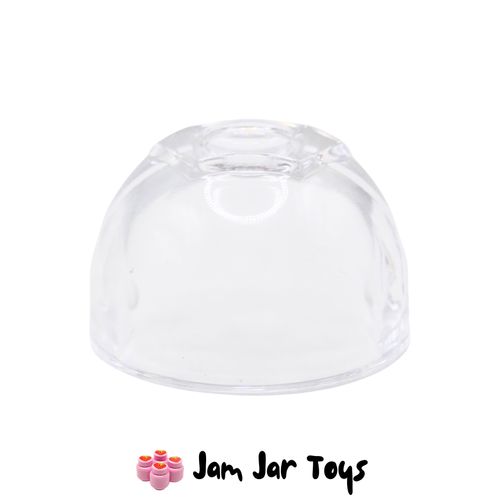 LEGO Trans-Clear Visor Large with Trapezoid Top