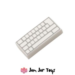 LEGO® White Computer Keyboard 1 X 2. PT96