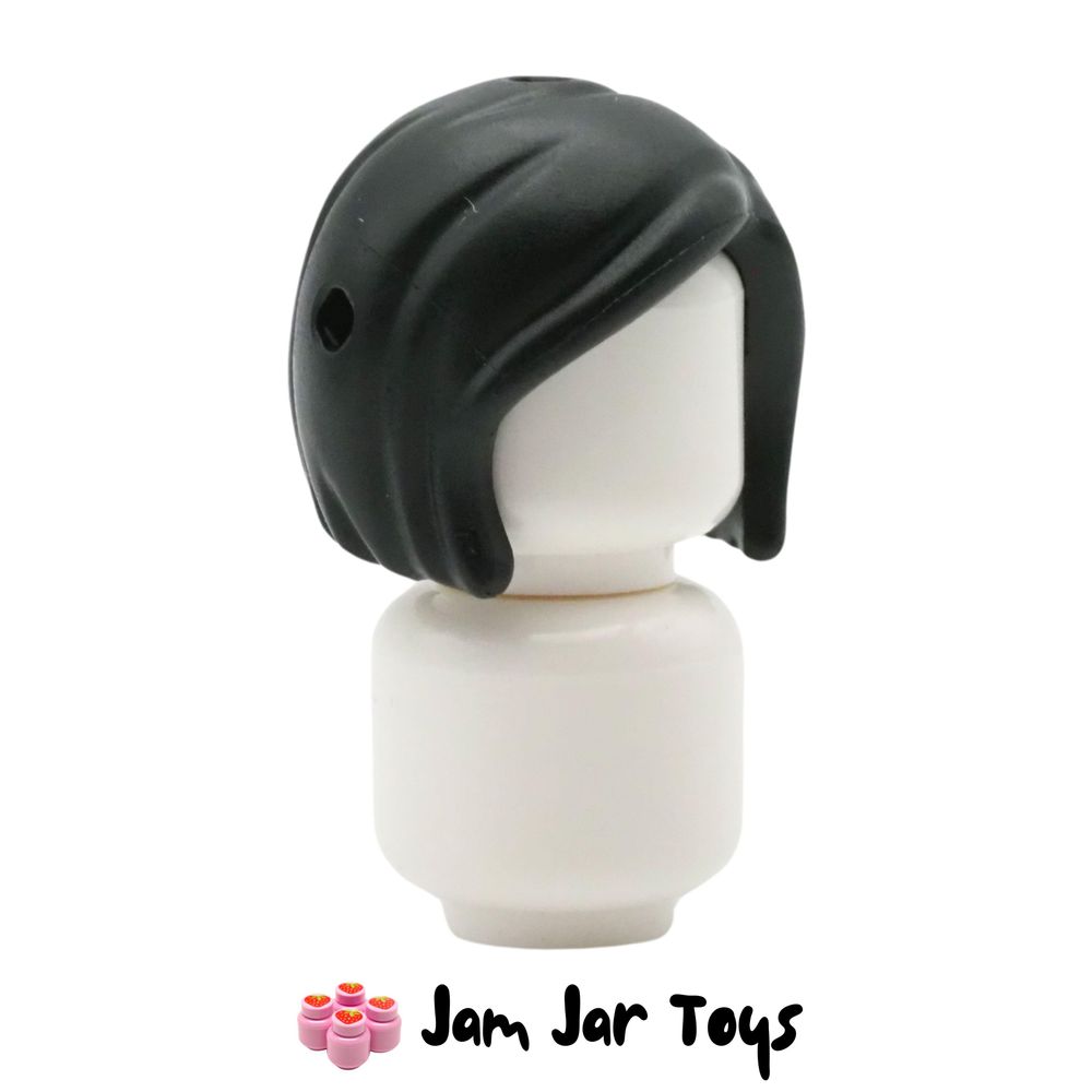 LEGO Black Hair with Short Bob Cut.