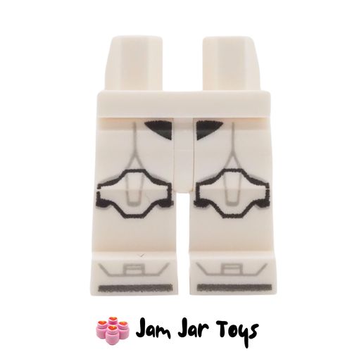 LEGO Clone Trooper White Legs, Black Armour Lines, Toes.
