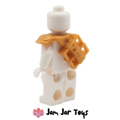 LEGO Pearl Gold Armour, Single Shoulder Pad with Double Scabbard