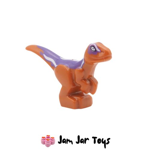 LEGO Dinosaur, Raptor, Baby, Dark Orange, Jurassic World Minifigure