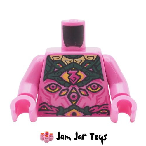 LEGO 100 Eyed Demon Dark Pink Torso, Yellow Eyes, Magenta Jewel.