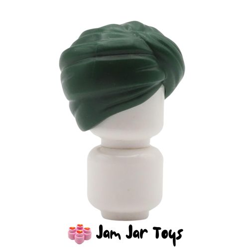 LEGO Dark Green Turban Wrap without Hole