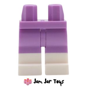LEGO Calculator Medium Lavender Legs, White Boots, 4 White Squares on Sides